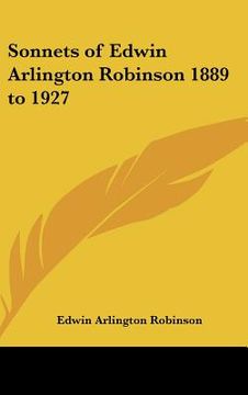 portada sonnets of edwin arlington robinson 1889 to 1927 (in English)