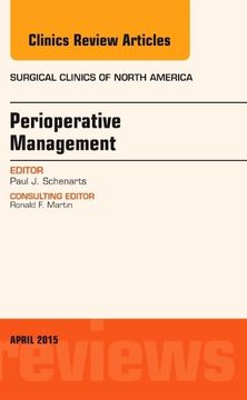 portada Perioperative Management, an Issue of Surgical Clinics of North America (Volume 95-2) (The Clinics: Surgery, Volume 95-2) (en Inglés)