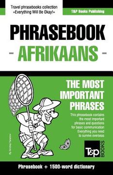 portada English-Afrikaans phrasebook and 1500-word dictionary (in English)