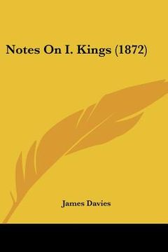 portada notes on i. kings (1872) (en Inglés)