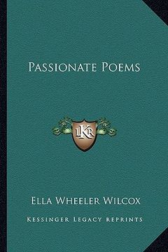portada passionate poems (en Inglés)