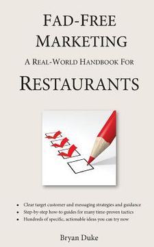 portada Fad-Free Marketing: A Real-World Handbook for Restaurants (in English)