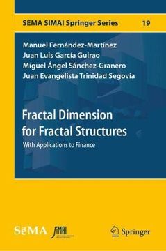 portada Fractal Dimension for Fractal Structures: With Applications to Finance (Sema Simai Springer Series) (en Inglés)