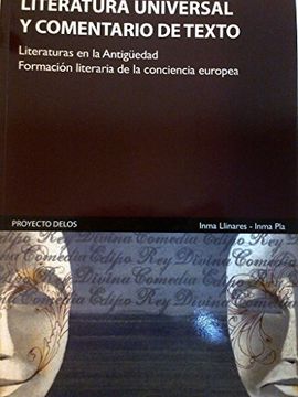portada Literatura universal : literaturas en la antigüedad : formación literaria de la conciencia europea