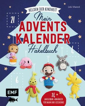 portada Mein Adventskalender-Häkelbuch: Helden der Kindheit - Merry X-Mas (en Alemán)