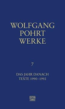 portada Werke Band 7: Das Jahr Danach, Texte 1990-1992 (Critica Diabolis) (in German)