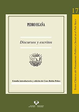 portada Pedro Egaña. Discursos y Escritos (in Spanish)