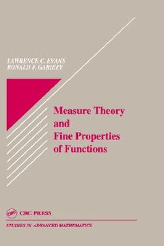 portada measure theory and fine properties of functions (en Inglés)
