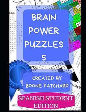 portada Brain Power Puzzles 5: Un Libro de Actividades de Crucigramas, Buscapalabras, Sudoku, Laberintos, Palabras Secretas y más