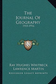 portada the journal of geography: 1915-1916 (en Inglés)