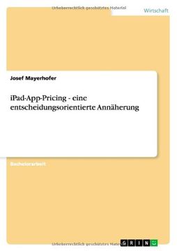 portada iPad-App-Pricing - eine entscheidungsorientierte Annäherung (German Edition)