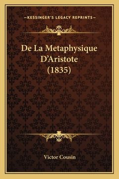 portada De La Metaphysique D'Aristote (1835) (in French)