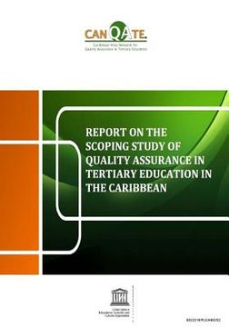 portada Report On The Scoping Study Of Quality Assurance: In Tertiary Education In The Caribbean (en Inglés)