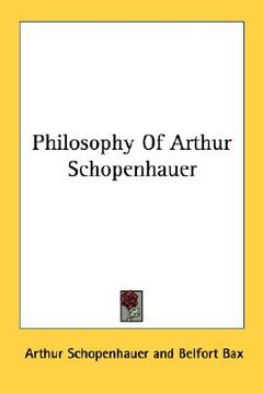 portada philosophy of arthur schopenhauer