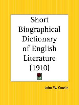 portada short biographical dictionary of english literature