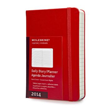 portada Moleskine 2014 Daily Planner, 12 Month, Pocket, Red, Hard Cover (3.5 x 5.5) (Planners & Dats)