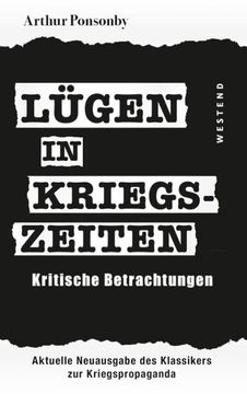 portada Lügen in Kriegszeiten (en Alemán)