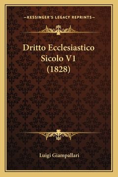 portada Dritto Ecclesiastico Sicolo V1 (1828) (en Italiano)