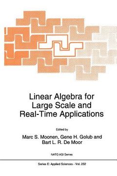 portada linear algebra for large scale and real-time applications (en Inglés)