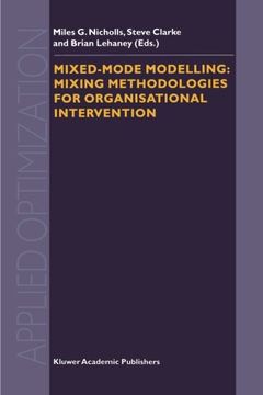 portada mixed-mode modelling: mixing methodologies for organisational intervention (in English)