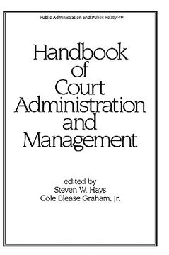 portada handbook of court administration and management (en Inglés)