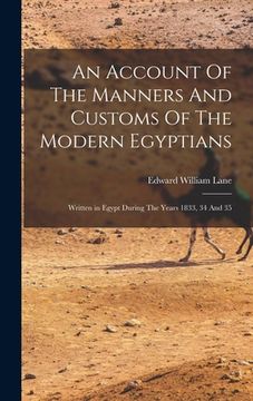 portada An Account Of The Manners And Customs Of The Modern Egyptians