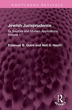 portada Jewish Jurisprudence (Routledge Revivals) (in English)