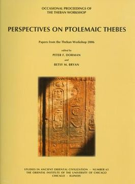 portada Perspectives on Ptolemaic Thebes: Occasional Proceedings of the Theban Workshop (en Inglés)