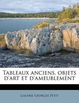 portada Tableaux Anciens, Objets D'Art Et D'Ameublement (in French)