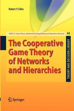 portada the cooperative game theory of networks and hierarchies