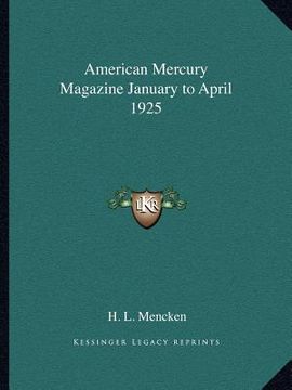 portada american mercury magazine january to april 1925 (in English)