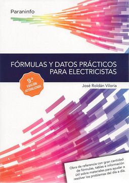 portada Fórmulas y Datos Prácticos Para Electricistas 9. ª Edición