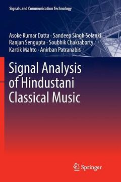 portada Signal Analysis of Hindustani Classical Music (en Inglés)