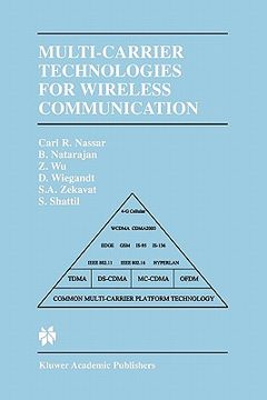 portada multi-carrier technologies for wireless communication (en Inglés)