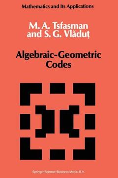 portada Algebraic-Geometric Codes (en Inglés)