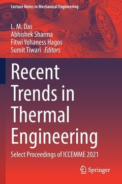 portada Recent Trends in Thermal Engineering: Select Proceedings of Iccemme 2021 (en Inglés)