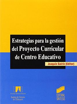 portada Estrategias para la gestiÃ n del Proyecto Curricular de Centro Educativo