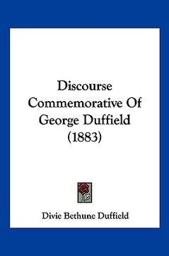 portada discourse commemorative of george duffield (1883) (en Inglés)
