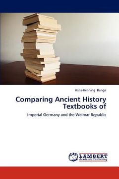 portada comparing ancient history textbooks of (en Inglés)