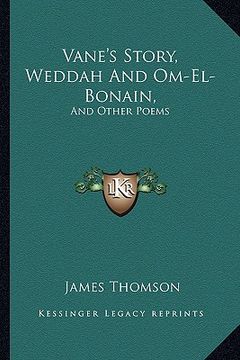 portada vane's story, weddah and om-el-bonain,: and other poems