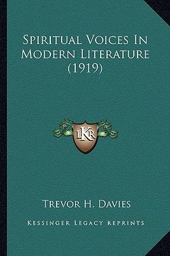portada spiritual voices in modern literature (1919) (en Inglés)