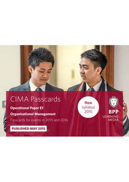 portada CIMA E1 Organisational Management: Passcards