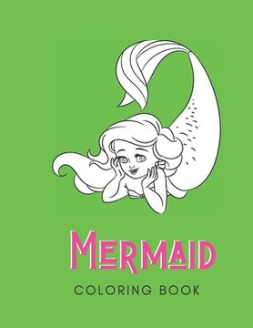portada Mermaid Coloring Book: For Seniors with Dementia - 60 Pages - Paperback - Made In USA - Size 8.5 x 11