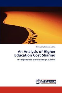 portada an analysis of higher education cost sharing (en Inglés)