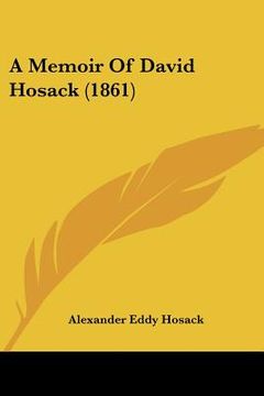 portada a memoir of david hosack (1861) (en Inglés)