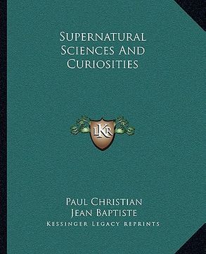 portada supernatural sciences and curiosities (en Inglés)