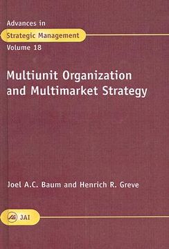 portada multiunit organization and multimarket strategy (in English)