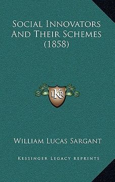 portada social innovators and their schemes (1858)