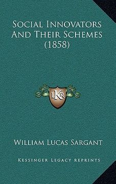 portada social innovators and their schemes (1858) (in English)