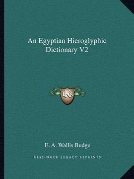 portada an egyptian hieroglyphic dictionary v2 (en Inglés)